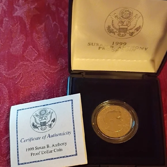 1999 Susan B. Anthony Proof Dollar w/Certificate Of Authenticity from U.S Mint - Picture 10 of 12